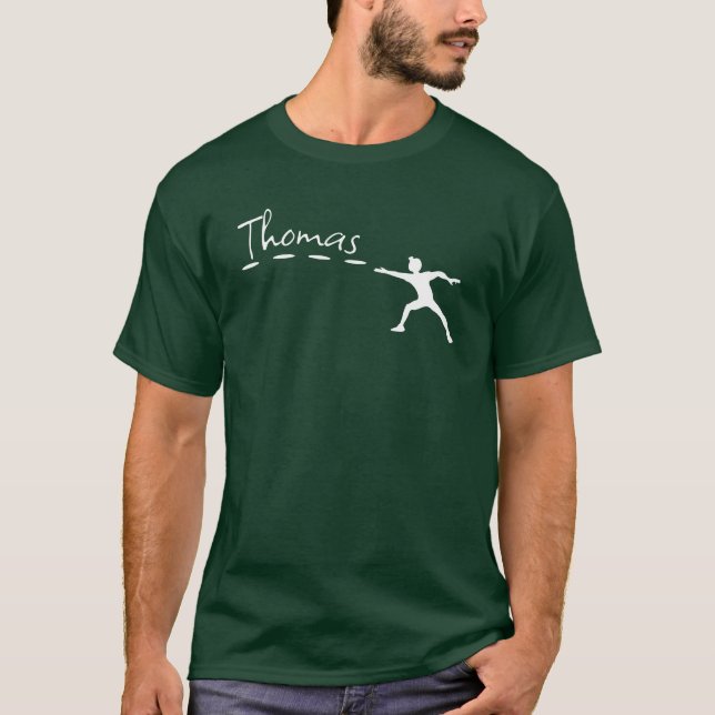 Anpassningsbar Ultimate Frisbee T-Shirt (Framsida)