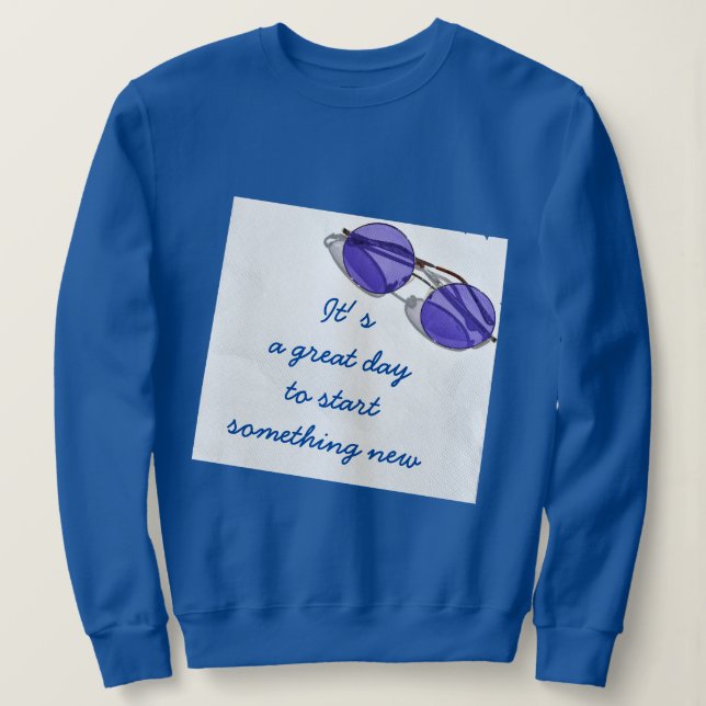 Anpassningsbar Underbar dag Starta något nytt T Shirt (Design framsida)