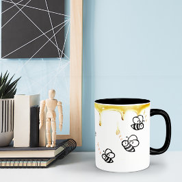 Anpassningsbar underbar honungsbin Kaffe Mugg