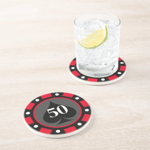 Anpassningsbar underlägg i form av stora poker chi