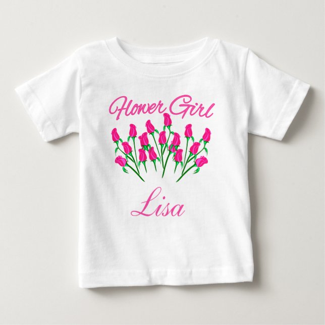 Anpassningsbar underordnad flicktröja t shirt (Framsida)