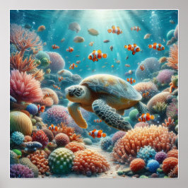 Anpassningsbar Undervattensliv Poster