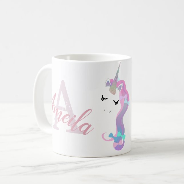 Anpassningsbar Unicorn kopp (Framsida vänster)