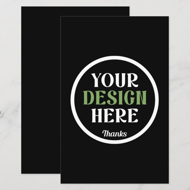 anpassningsbar, unik, elegant och minimalistisk (Fram/baksida)