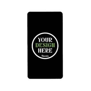 anpassningsbar, unik, elegant och minimalistisk He Adressetikett