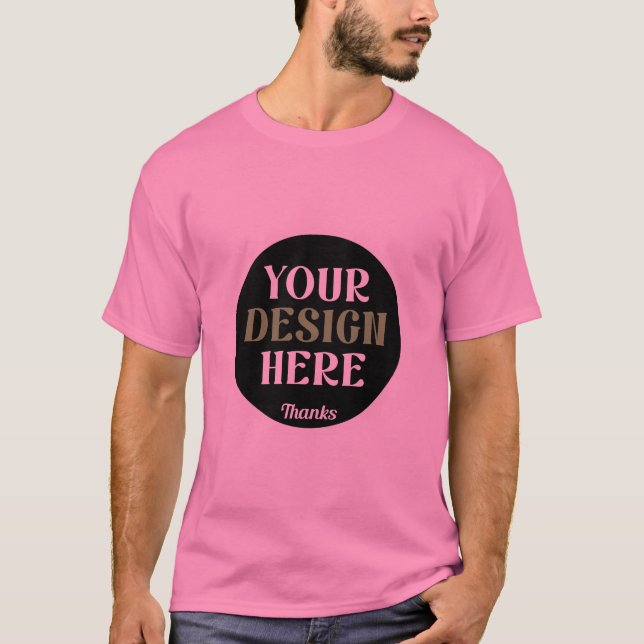 anpassningsbar, unik, elegant och minimalistisk He T Shirt (Framsida)