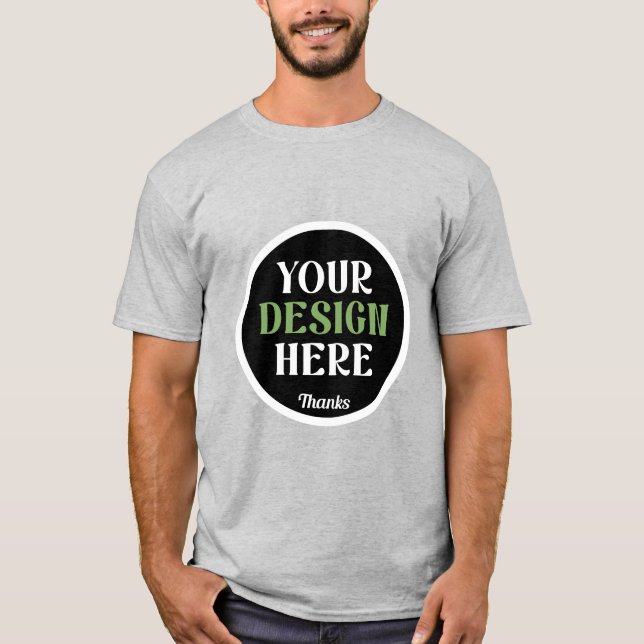 anpassningsbar, unik, elegant och minimalistisk He T Shirt (Framsida)