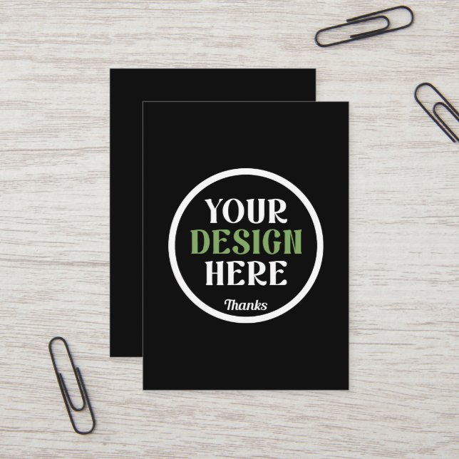 anpassningsbar, unik, elegant och minimalistisk He Visitkort (Fram/Back In Situ)