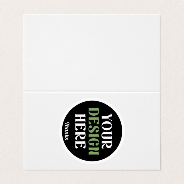 anpassningsbar, unik, elegant och minimalistisk He Visitkort (Utsida ovikt)