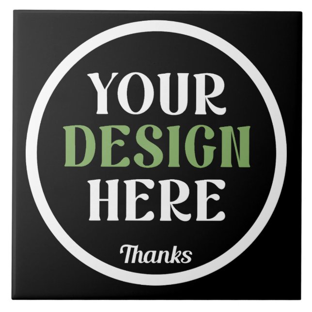 anpassningsbar, unik, elegant och minimalistisk kakelplatta (Framsidan)