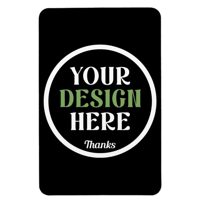 anpassningsbar, unik, elegant och minimalistisk magnet (Vertikal)