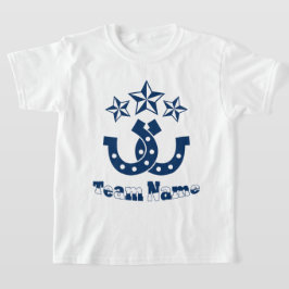 Anpassningsbar Unik Personlig Kids Horseshoe T Shirt