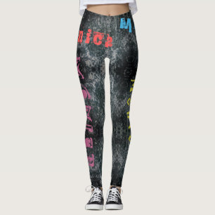 Anpassningsbar Upprepande Namn-högar Leggings