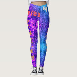 Anpassningsbar Upprepande Namn Unisex Leggings