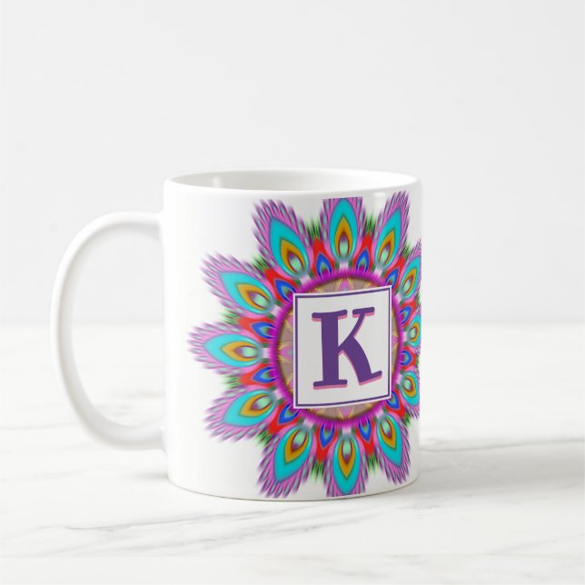 Anpassningsbar, ursprungligt kaffe mugg Mandala mö (Vänster)