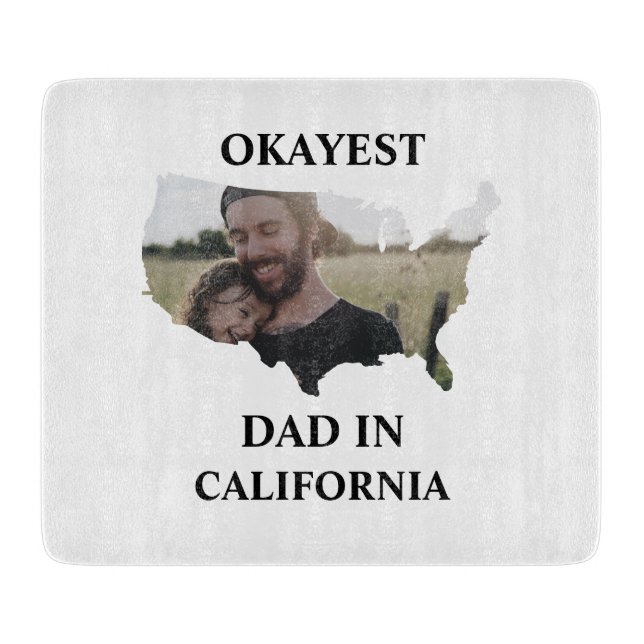 Anpassningsbar USA fotot Okayest pappa Fars dag (Framsidan)
