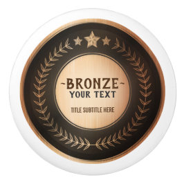 ANPASSNINGSBAR UTSKRIFT DIY MEDAL Bronze Champion  Knopp