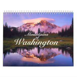 Anpassningsbar utskrivaven kalender "berg av