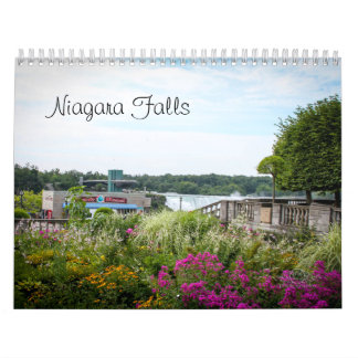 Anpassningsbar utskrivaven Niagara Falls kalender