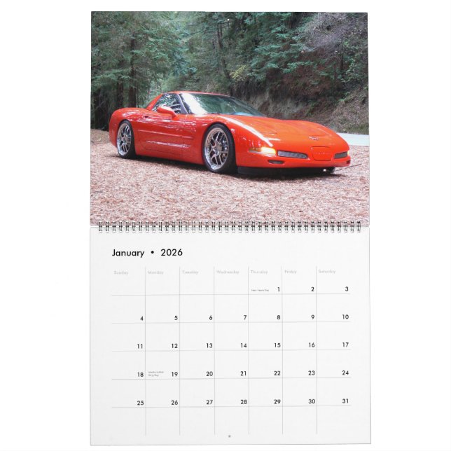 Anpassningsbar utskrivaven syndikatkalender kalender (Jan 2026)