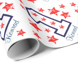 Anpassningsbar V02 för födelsedag för RÖDA Presentpapper