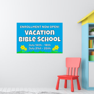 Anpassningsbar Vacation Bible School Flowers Poster