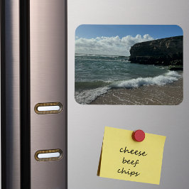 Anpassningsbar Vacation Photo Refrigerator Magnet. Magnet