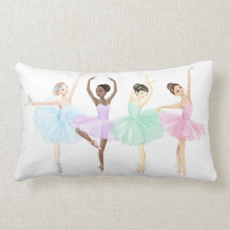 Anpassningsbar vacker Ballerinas Cushion Lumbarkudde