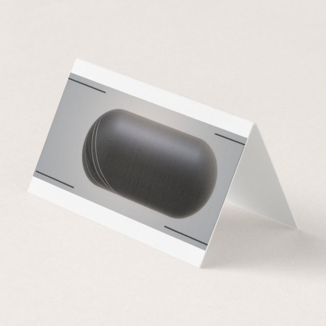 Anpassningsbar Vågrät Tält-mappat Affärskort med Visitkort (Framsida)