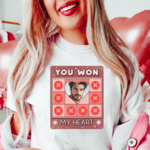 Anpassningsbar Valentine Photo Kärlek Shirt, Tic-T T Shirt