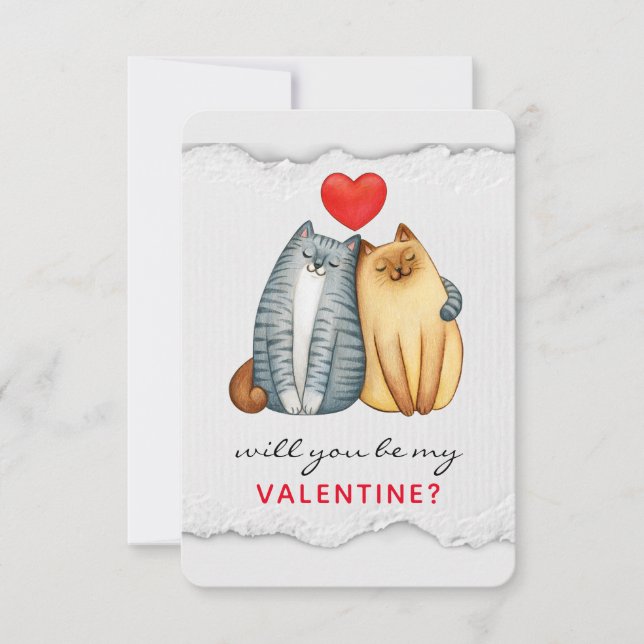 Anpassningsbar Valentines day - platta tack - ditt Kort (Framsida)