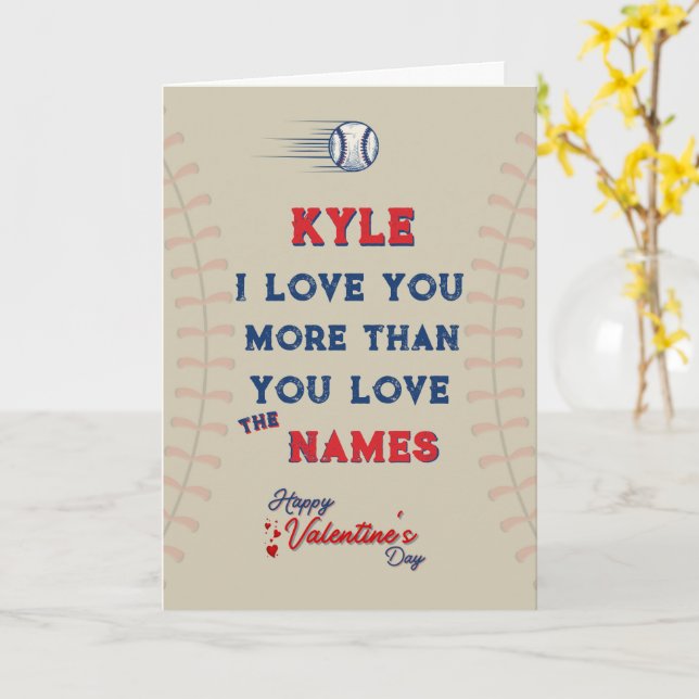 Anpassningsbar Valentines Hälsning-kort, baskort Kort (Gul blomma)