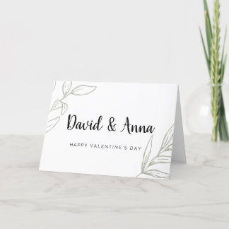 Anpassningsbar Valentines Namn kort för några par