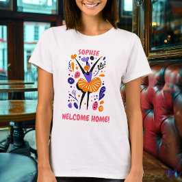 Anpassningsbar Välkommen hem Ballerina T-Shirt