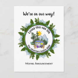 Anpassningsbar Van Life CARAVAN Camping Meddelande Vykort