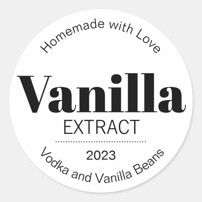 Anpassningsbar Vaniljextrakt Etikett BL_02rdbkv5 (Framsida)