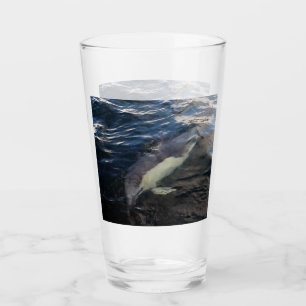 Anpassningsbar Vanlig delfin Simmar Ocean Glaskopp