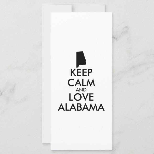 Anpassningsbar VAR RUHIG och ÄLSKAR ALABAMA (Framsida)