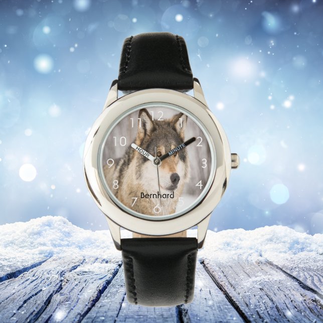 Anpassningsbar varg ansikte vildlevande vildlevand armbandsur (Skapare uppladdad)