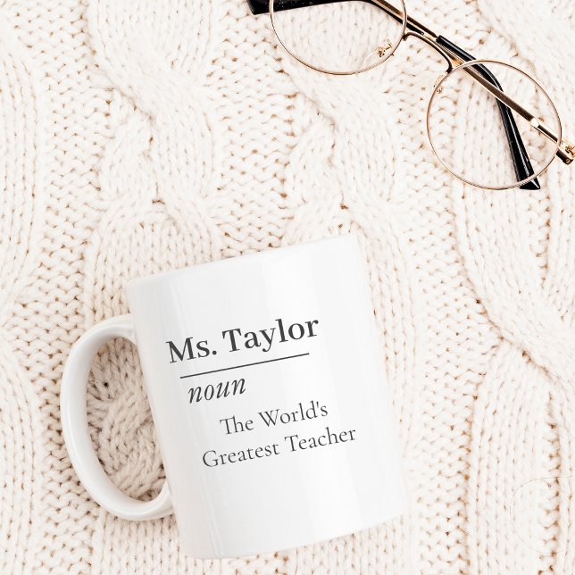 Anpassningsbar Världsmästare Teacher Gift Personli Kaffemugg (Skapare uppladdad)