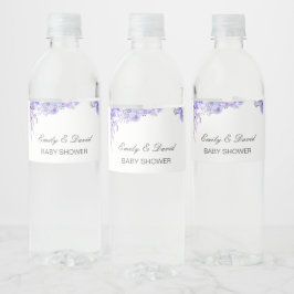 Anpassningsbar Vattenflaska etikett, Bröllop, baby Vattenflaskor Etikett