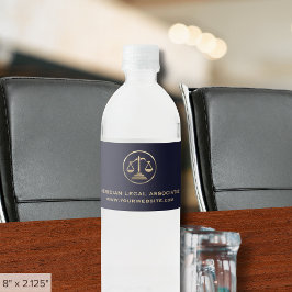 Anpassningsbar Vattenflaska Labels for Law Firm Vattenflaskor Etikett