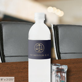 Anpassningsbar Vattenflaska Labels for Law Office Vattenflaskor Etikett