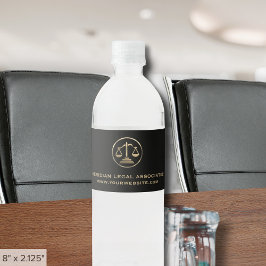 Anpassningsbar Vattenflaska Labels for Law Practic Vattenflaskor Etikett