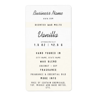 Anpassningsbar Vax Melt-etiketter Fraktsedel