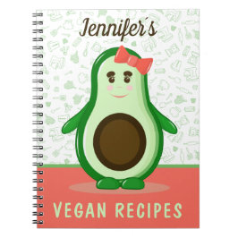 Anpassningsbar Vegan-recept Anteckningsbok