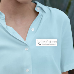 Anpassningsbar Vet Tass Veterinary Business Namnbricka