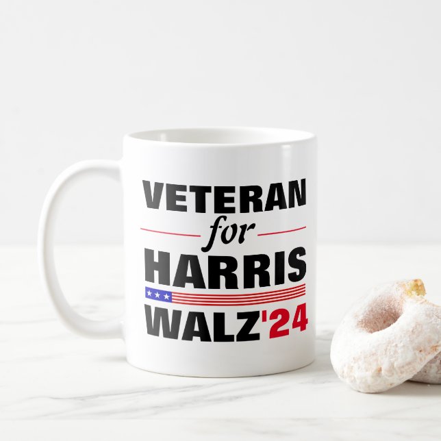 Anpassningsbar Veteraner i valet till Harris Waltz Kaffemugg (Med munk)