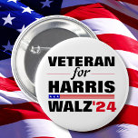 Anpassningsbar Veteraner i valet till Harris Waltz Knapp<br><div class="desc">Anpassningsbar Veteraner i valet till Harris Waltz 2024</div>