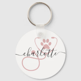 Anpassningsbar Veterinär Veterinary Tech Vet Assis Nyckelring